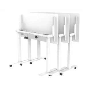 LIFTING DESK SINGLE MOTOR WITH FOLDING MECHANISM & CASTORS